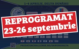 Cupa Ligii Danube Delta Predator Challenge reprogramata pe 23-26 septembrie!